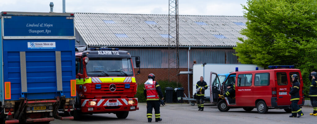 Brandøvelse. Foto: BACHs Foto