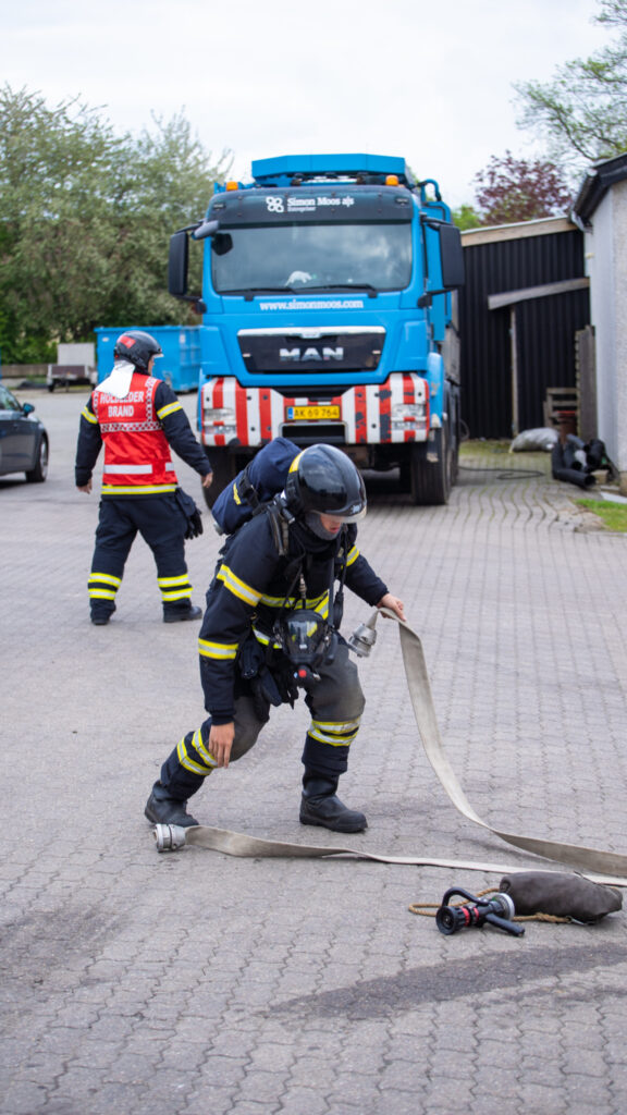 Brandøvelse. Foto: BACHs Foto