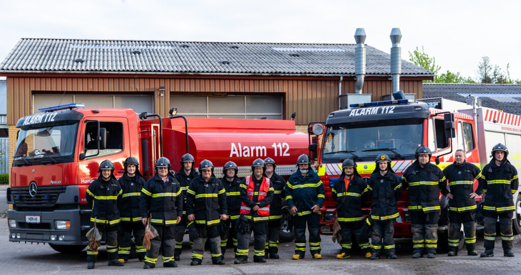 Brandøvelse. Foto: BACHs Foto