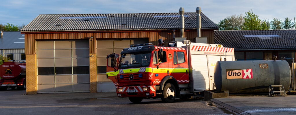 Brandøvelse. Foto: BACHs Foto