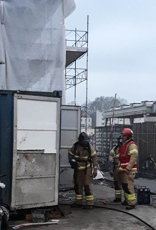 Røg fra container © SønderborgNYT