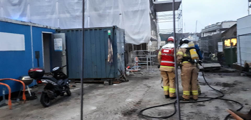 Røg fra container © SønderborgNYT