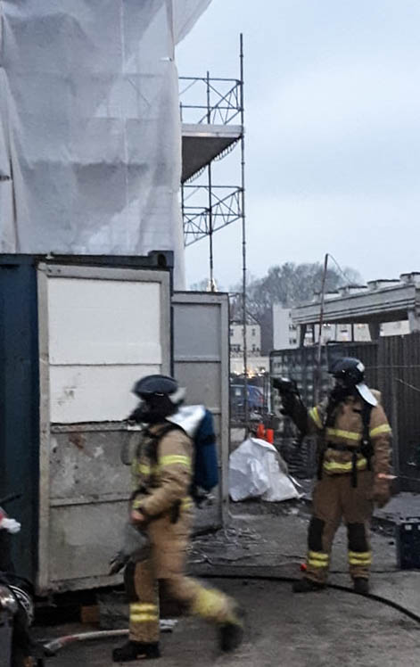 Røg fra container © SønderborgNYT