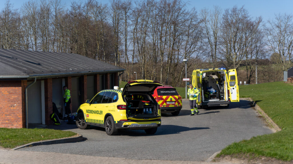 Brandindsats. Bachs FOTO