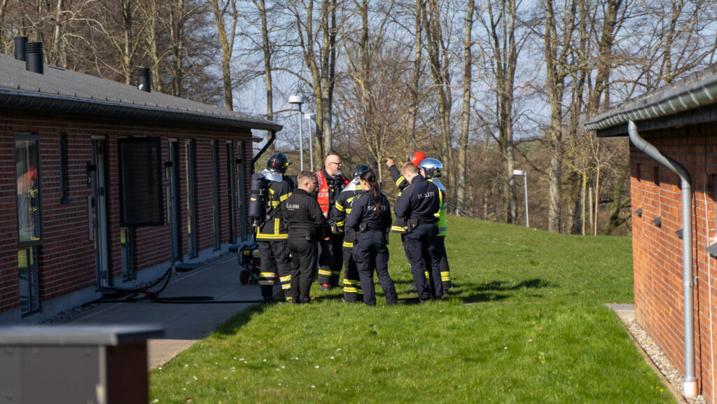Brandindsats. Bachs FOTO