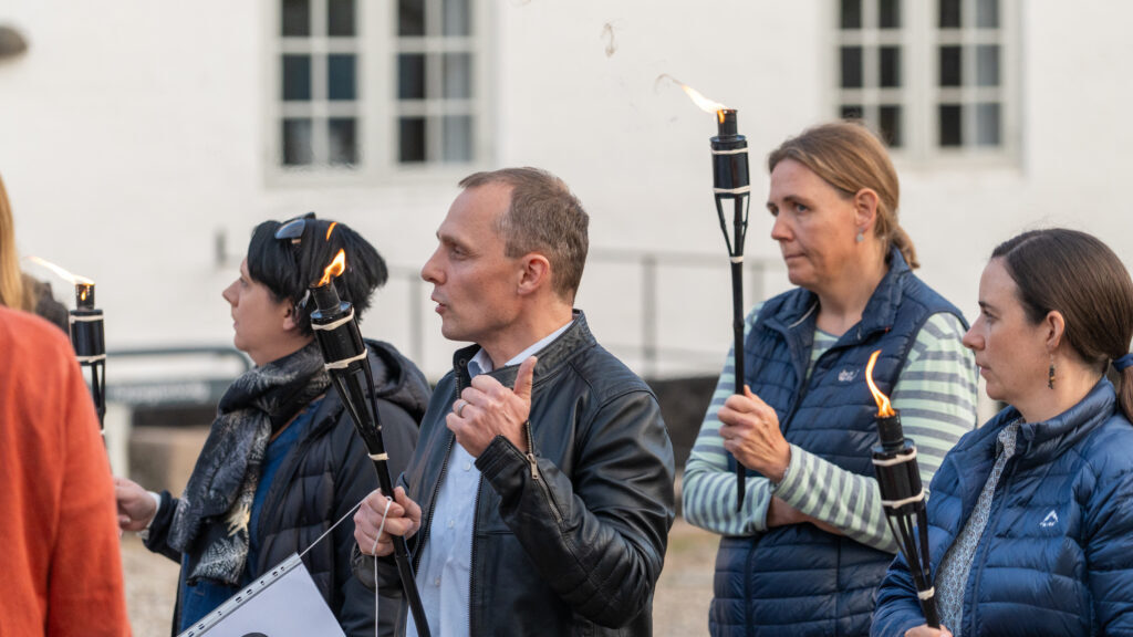 Skoledemo. Bachs FOTO