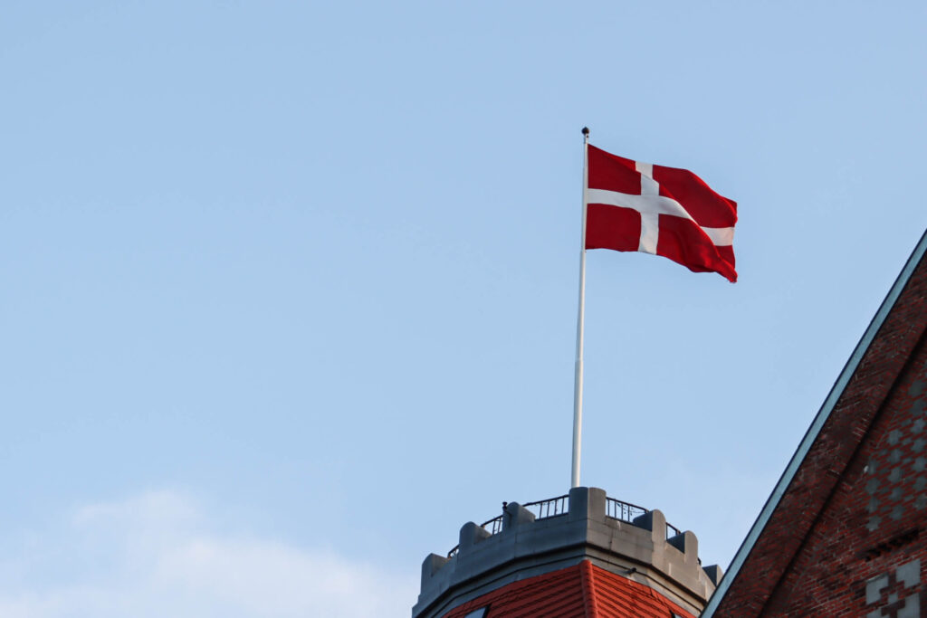 Flager for prinsen. Foto: Ole Kæhler