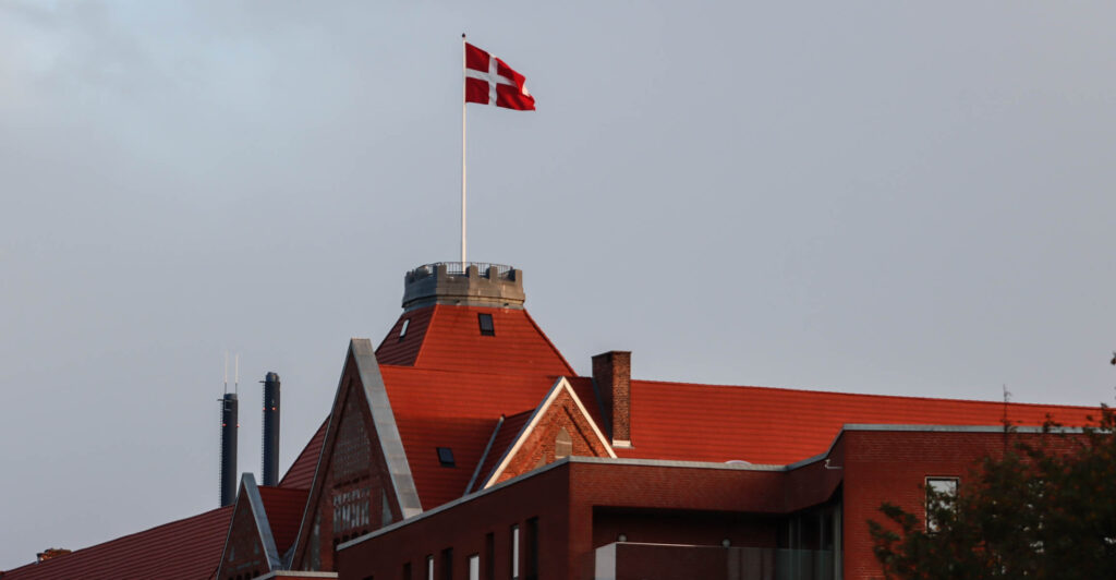 Flager for prinsen. Foto: Ole Kæhler