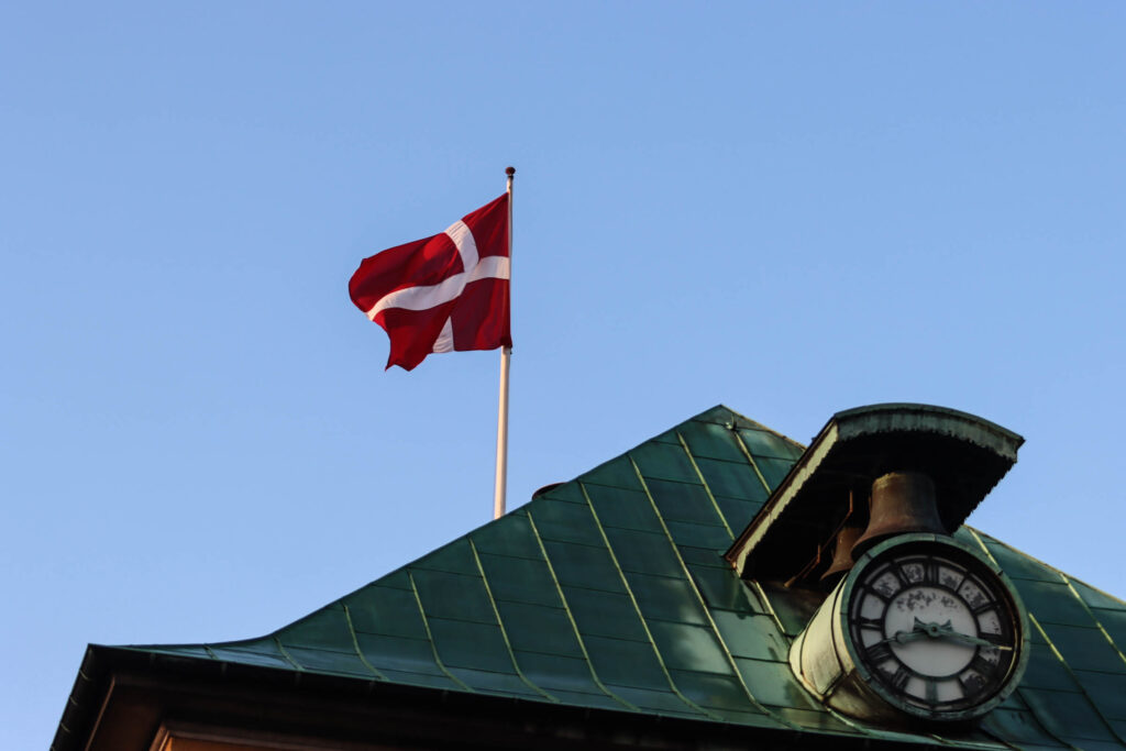 Flager for prinsen. Foto: Ole Kæhler