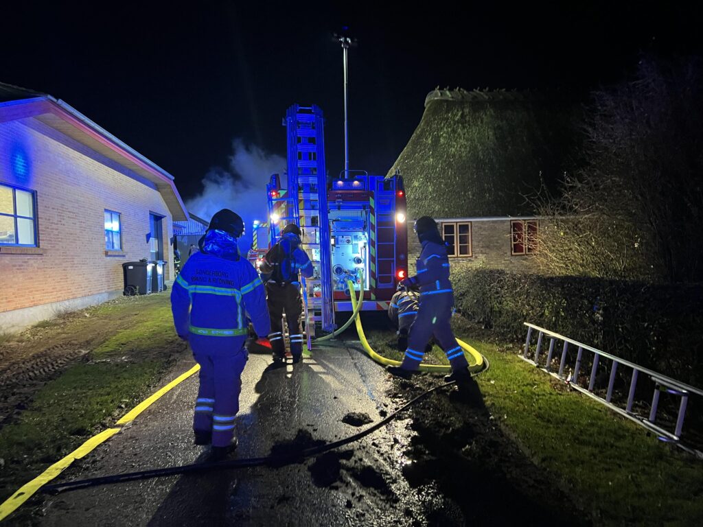 Brand i lade. KGF Foto