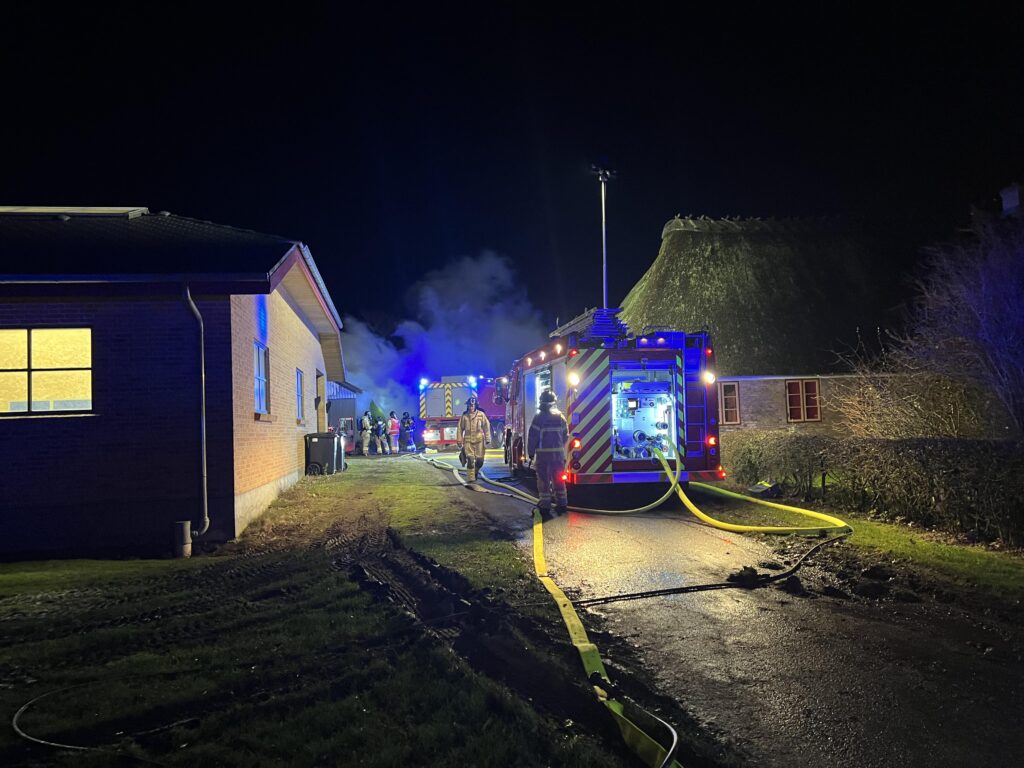 Brand i lade. KGF Foto