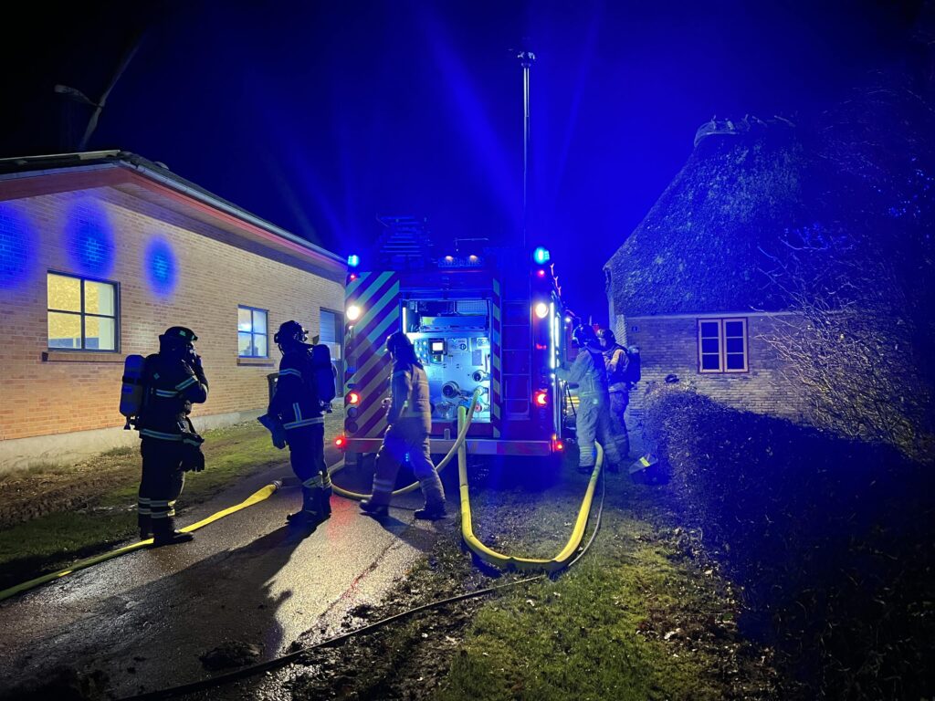 Brand i lade. KGF Foto