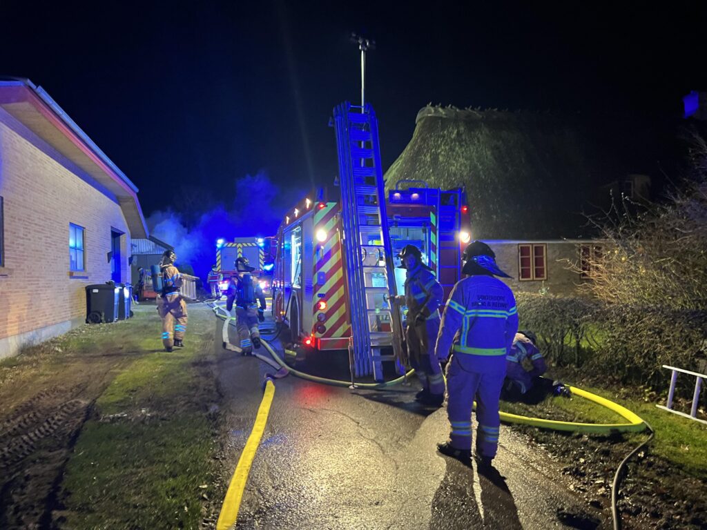 Brand i lade. KGF Foto