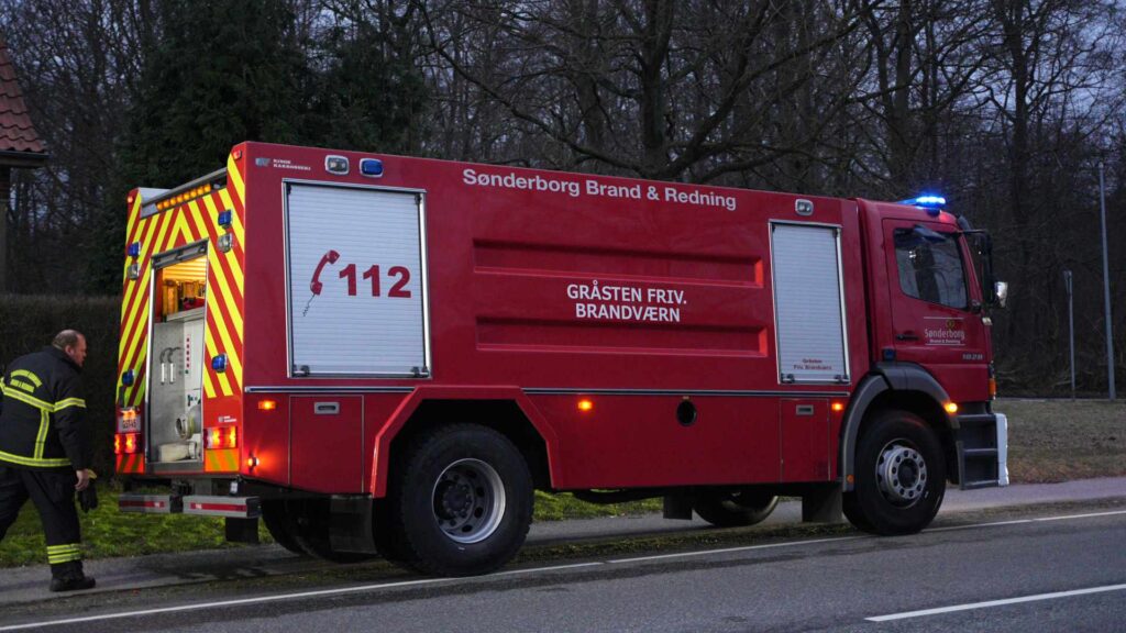 Brand ved Gråsten. Bachs Foto