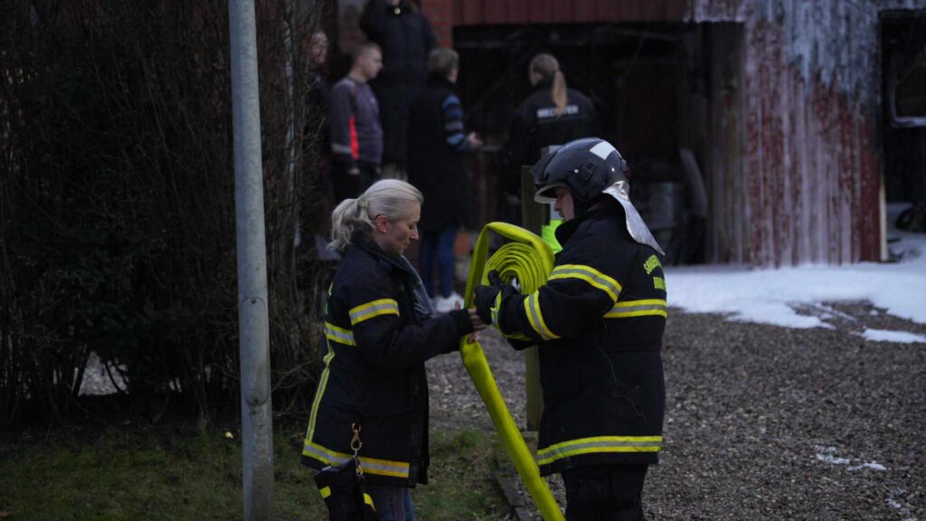 Brand ved Gråsten. Bachs Foto