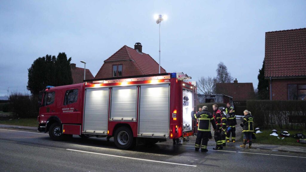 Brand ved Gråsten. Bachs Foto