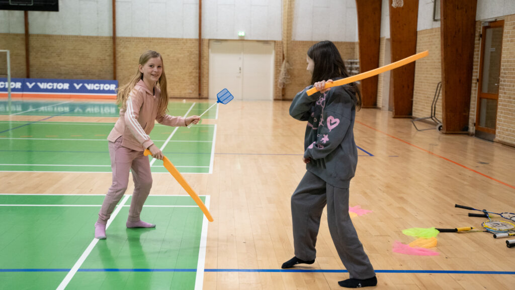 Sjov med badminton. Bachs Foto