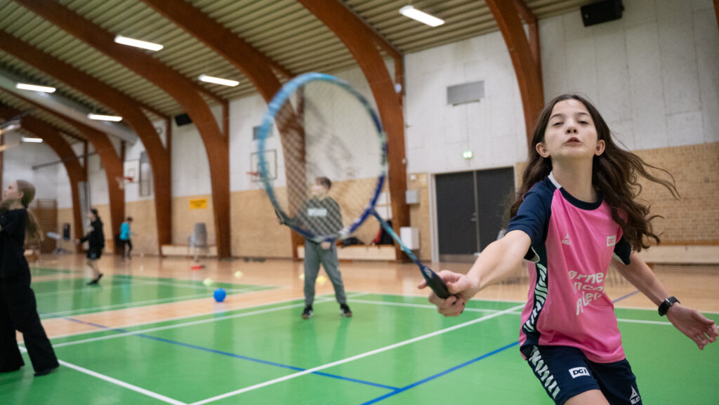 Sjov med badminton. Bachs Foto