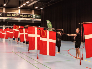 Gymnastik-fællesskab. Foto: Ole Kæhler