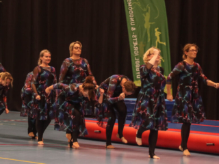 Gymnastik-fællesskab. Foto: Ole Kæhler