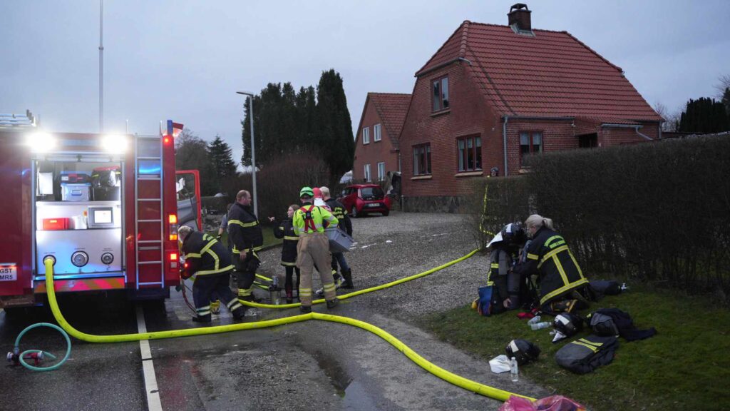 Brand ved Gråsten. Bachs Foto