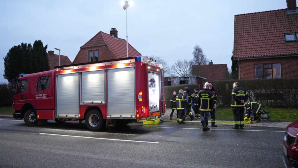 Brand ved Gråsten. Bachs Foto