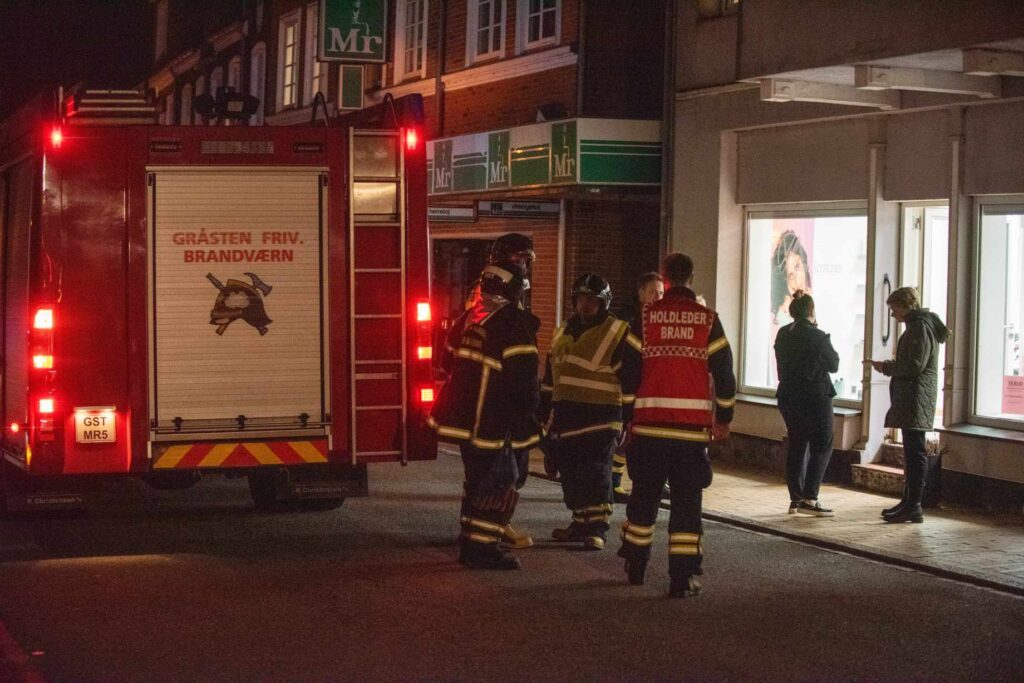 Brand i Nygade. KGF Foto