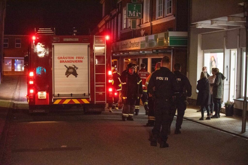 Brand i Nygade. KGF Foto