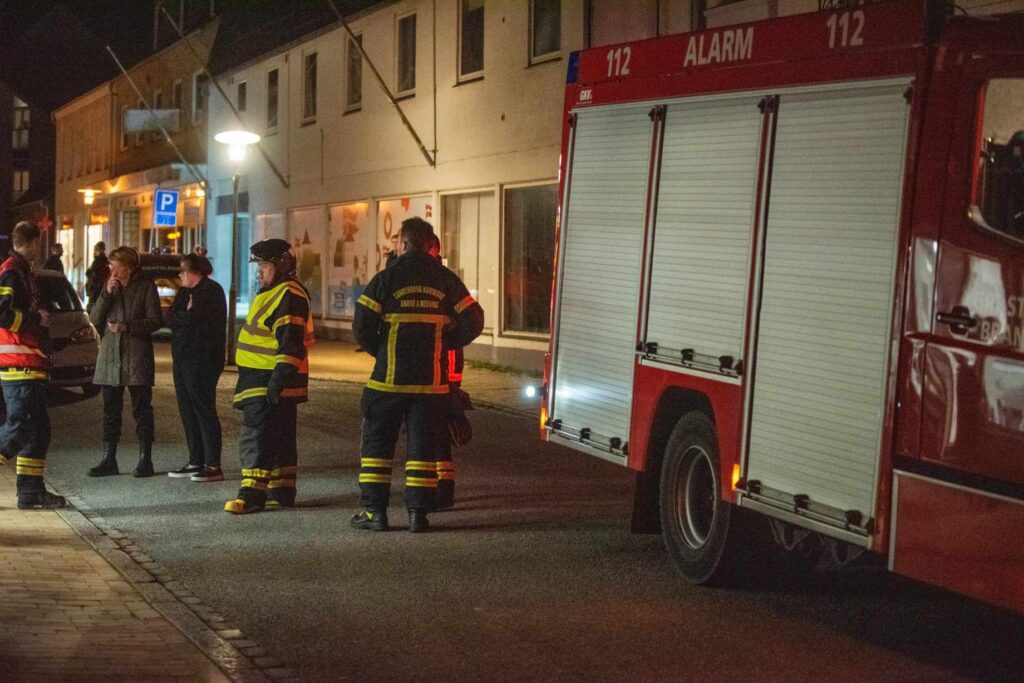 Brand i Nygade. KGF Foto