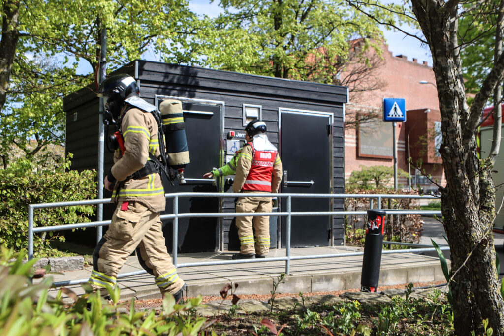 Brand på toilet. Foto: Ole Kæhler