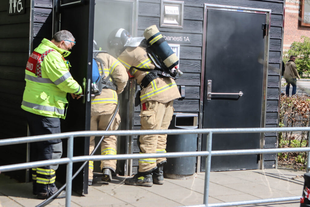 Brand på toilet. Foto: Ole Kæhler