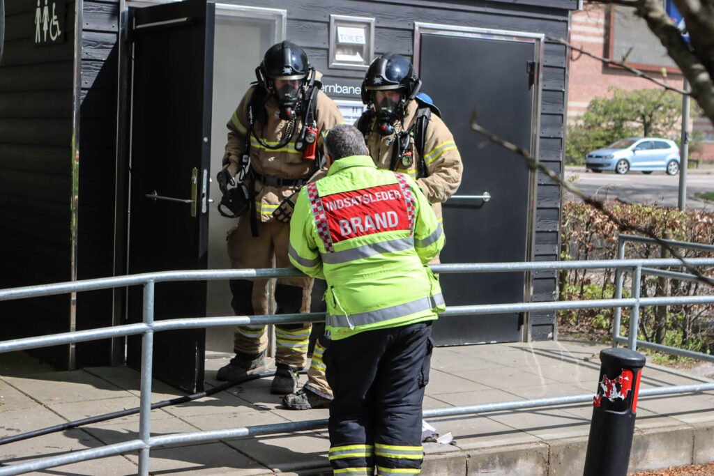 Brand på toilet. Foto: Ole Kæhler