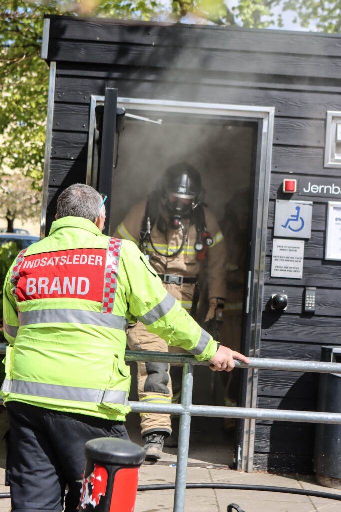 Brand på toilet. Foto: Ole Kæhler