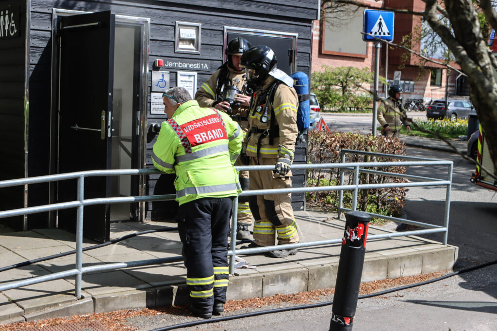 Brand på toilet. Foto: Ole Kæhler