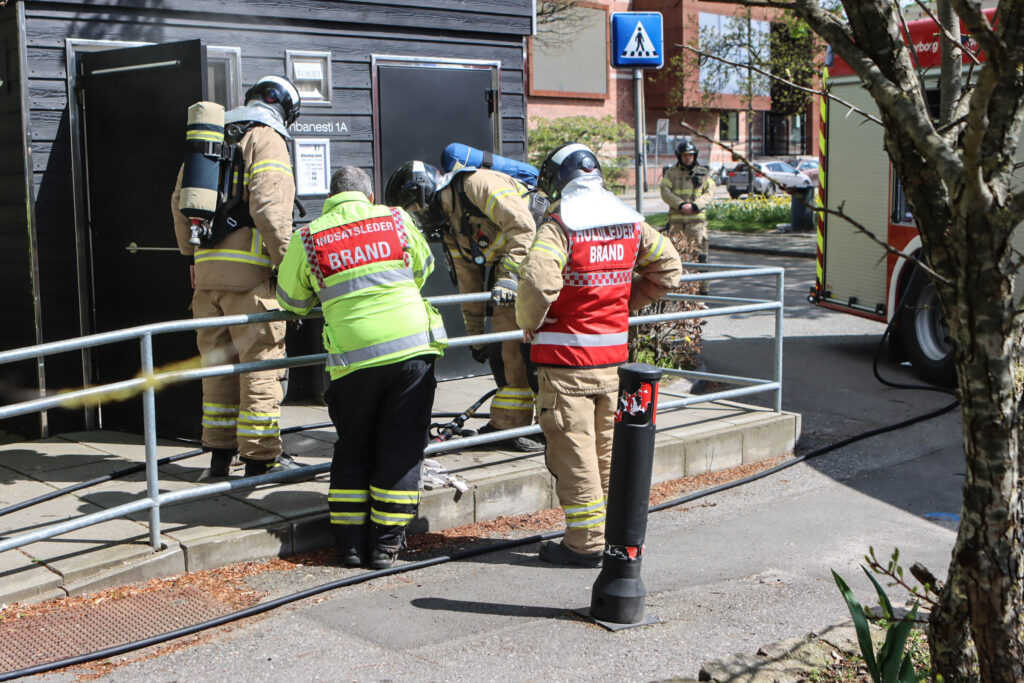 Brand på toilet. Foto: Ole Kæhler