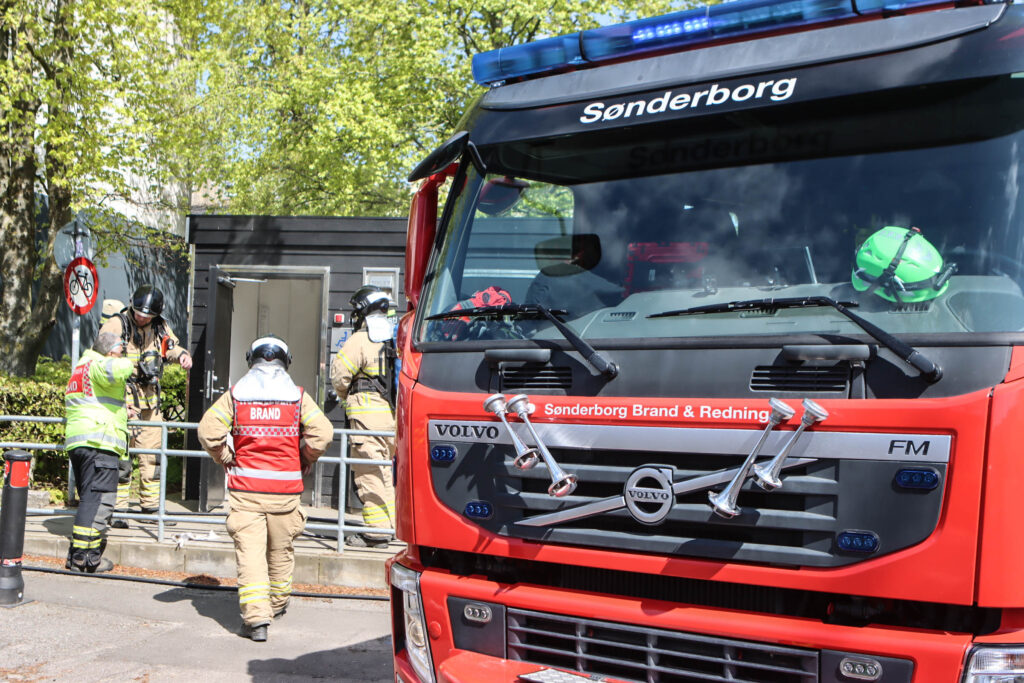Brand på toilet. Foto: Ole Kæhler