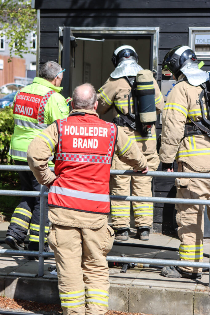 Brand på toilet. Foto: Ole Kæhler