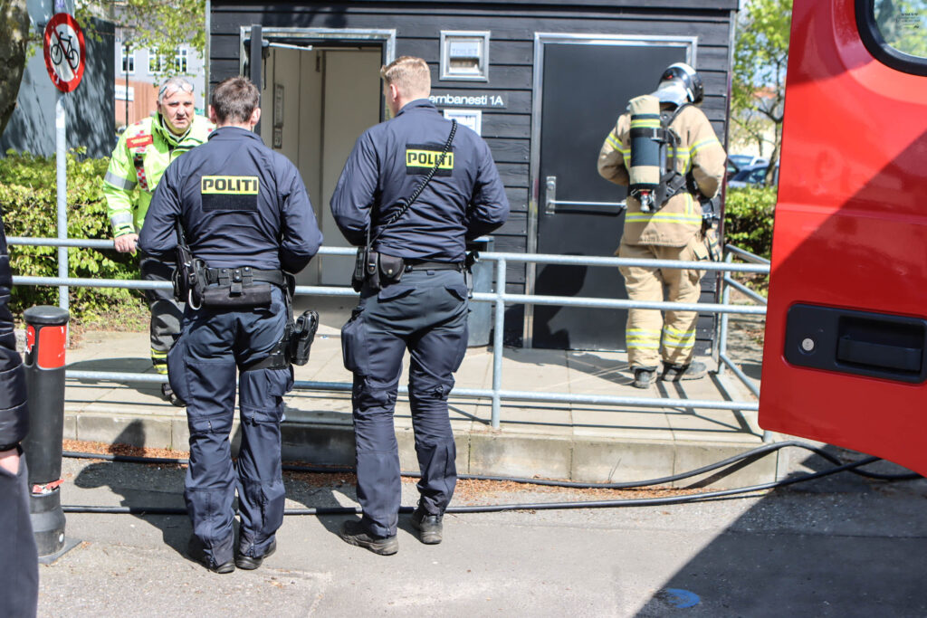 Brand på toilet. Foto: Ole Kæhler