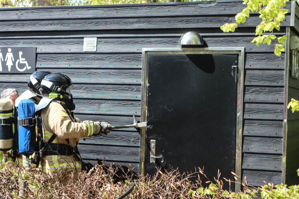 Brand på toilet. Foto: Ole Kæhler