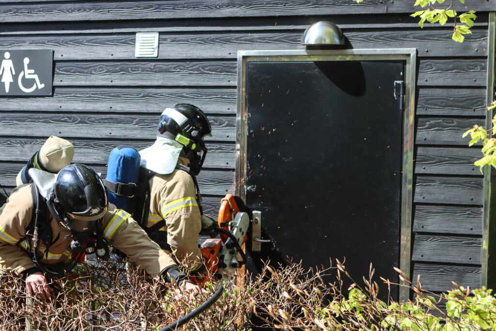 Brand på toilet. Foto: Ole Kæhler