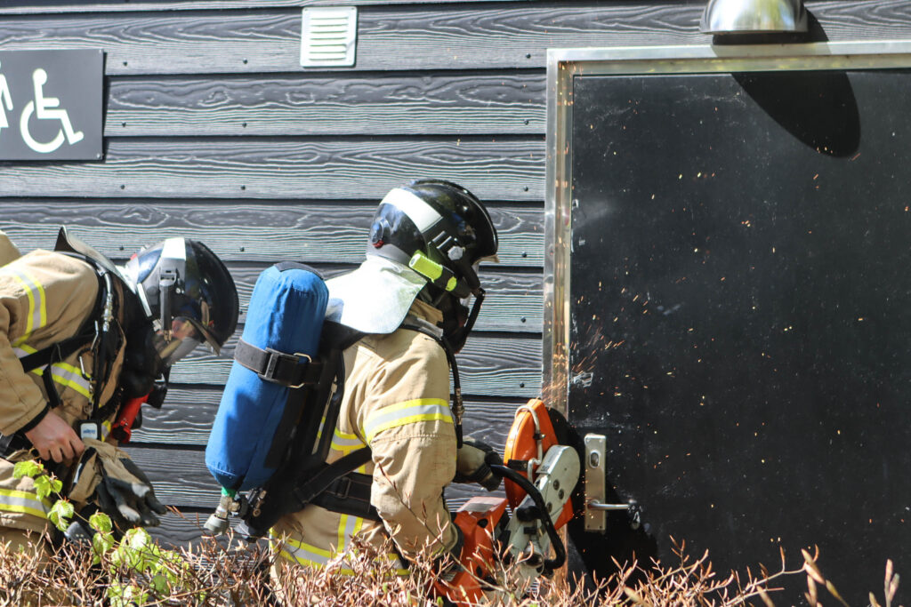 Brand på toilet. Foto: Ole Kæhler