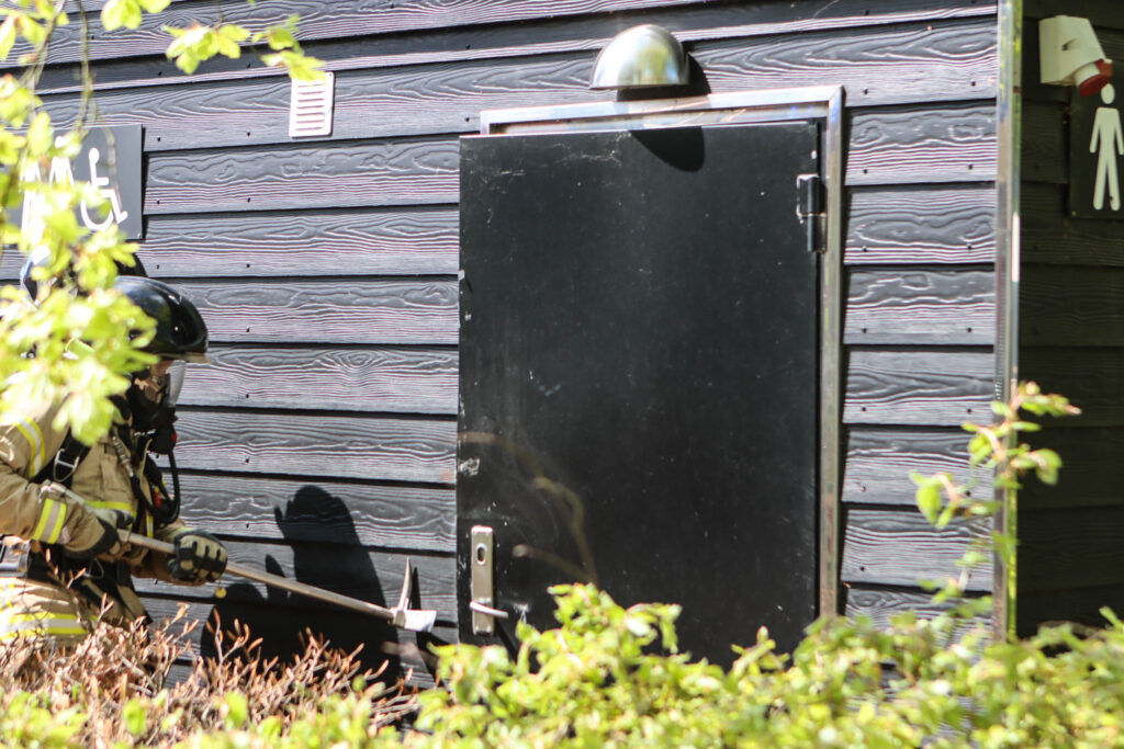 Brand på toilet. Foto: Ole Kæhler