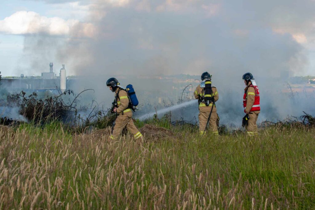 Brand i Ragebøl. KGF Foto