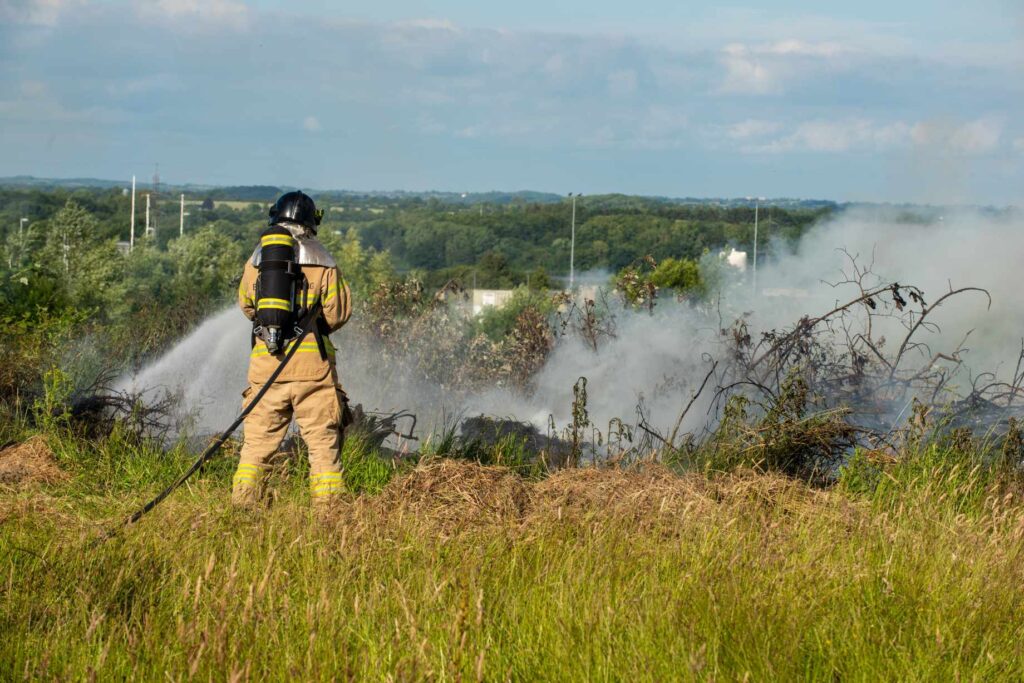 Brand i Ragebøl. KGF Foto