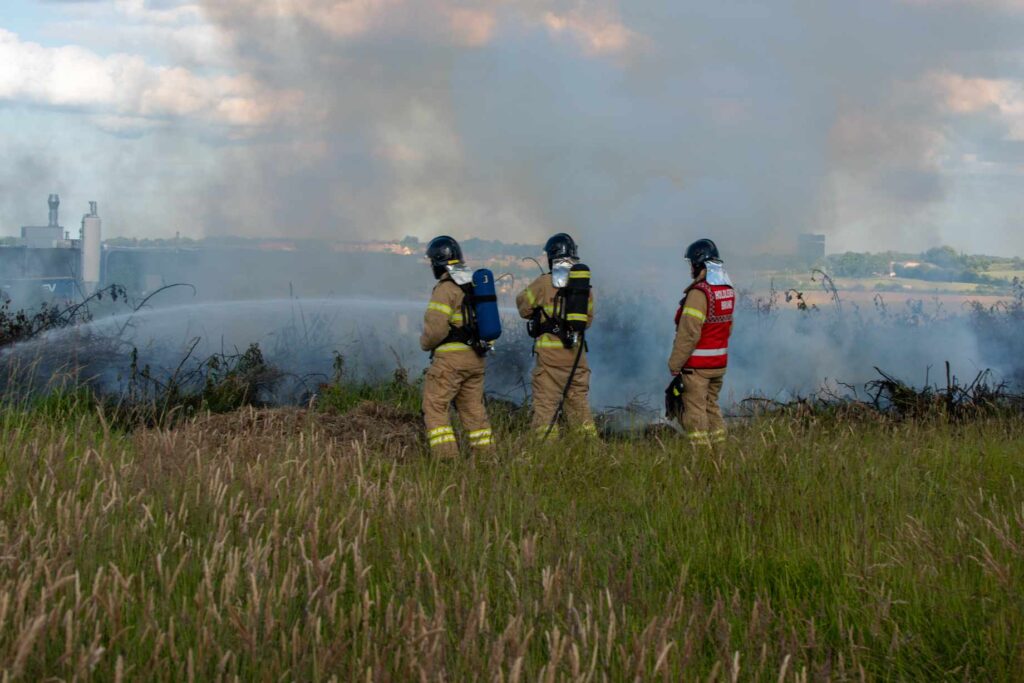 Brand i Ragebøl. KGF Foto
