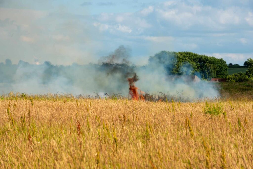 Brand i Ragebøl. KGF Foto