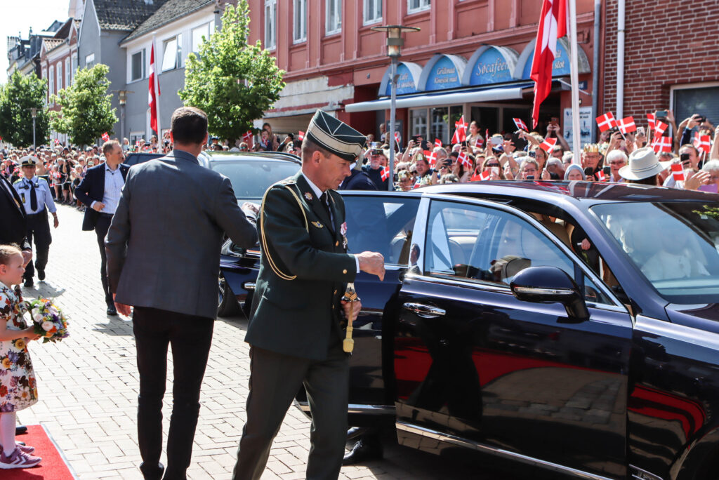 Kongelig ankomst. Foto: Ole Kæhler