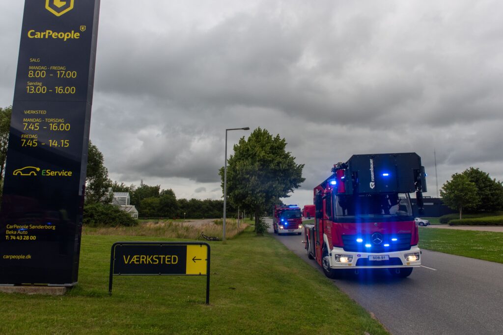 Brand hos Beka. Bach Foto og KGF Foto