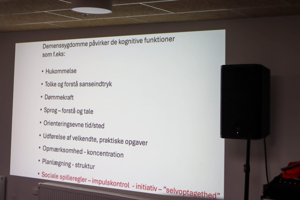 Demensforedrag. Foto: Ole Kæhler