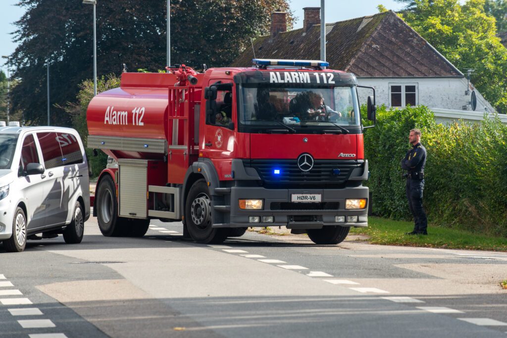 Brand i Vollerup. KGF Foto